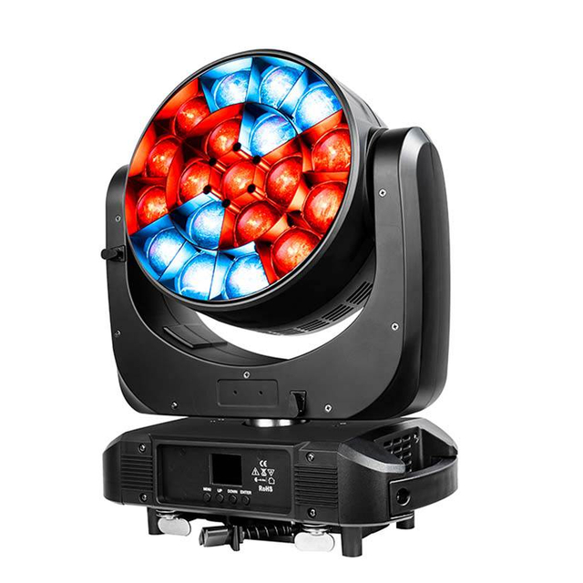 19шт 40W Bee Eye RGBW Zoom Wash Pixel Moving Head Light FD-LM1940B