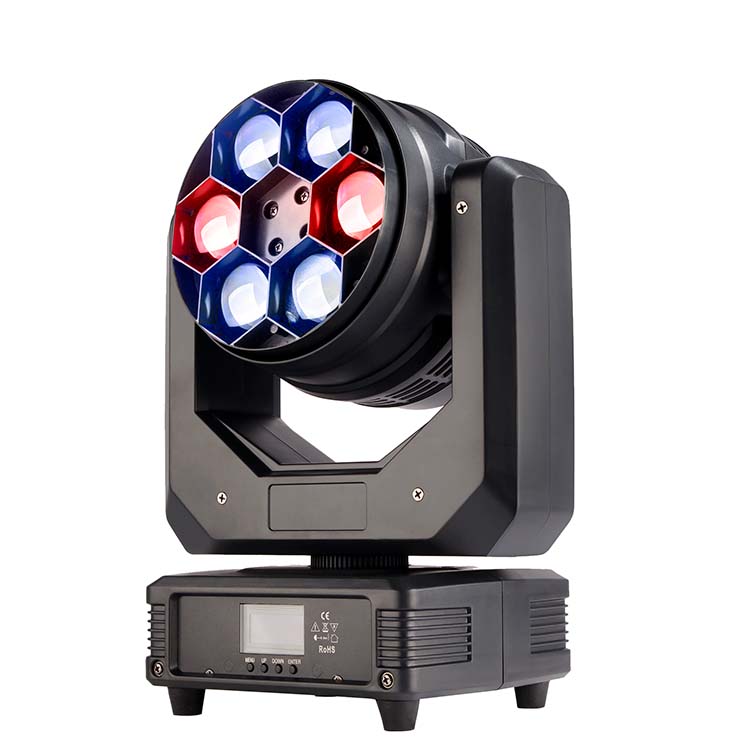 6x40W Beam Mini LED Moving Light DMX Small Wash Moving Head Zoom RGBW LED Flower Pixel Effect Stage