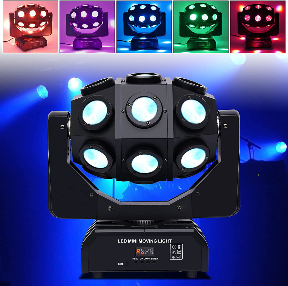 18pcs Led Beam Laser DJ Moving Head Light для бара Ktv FD-ML008